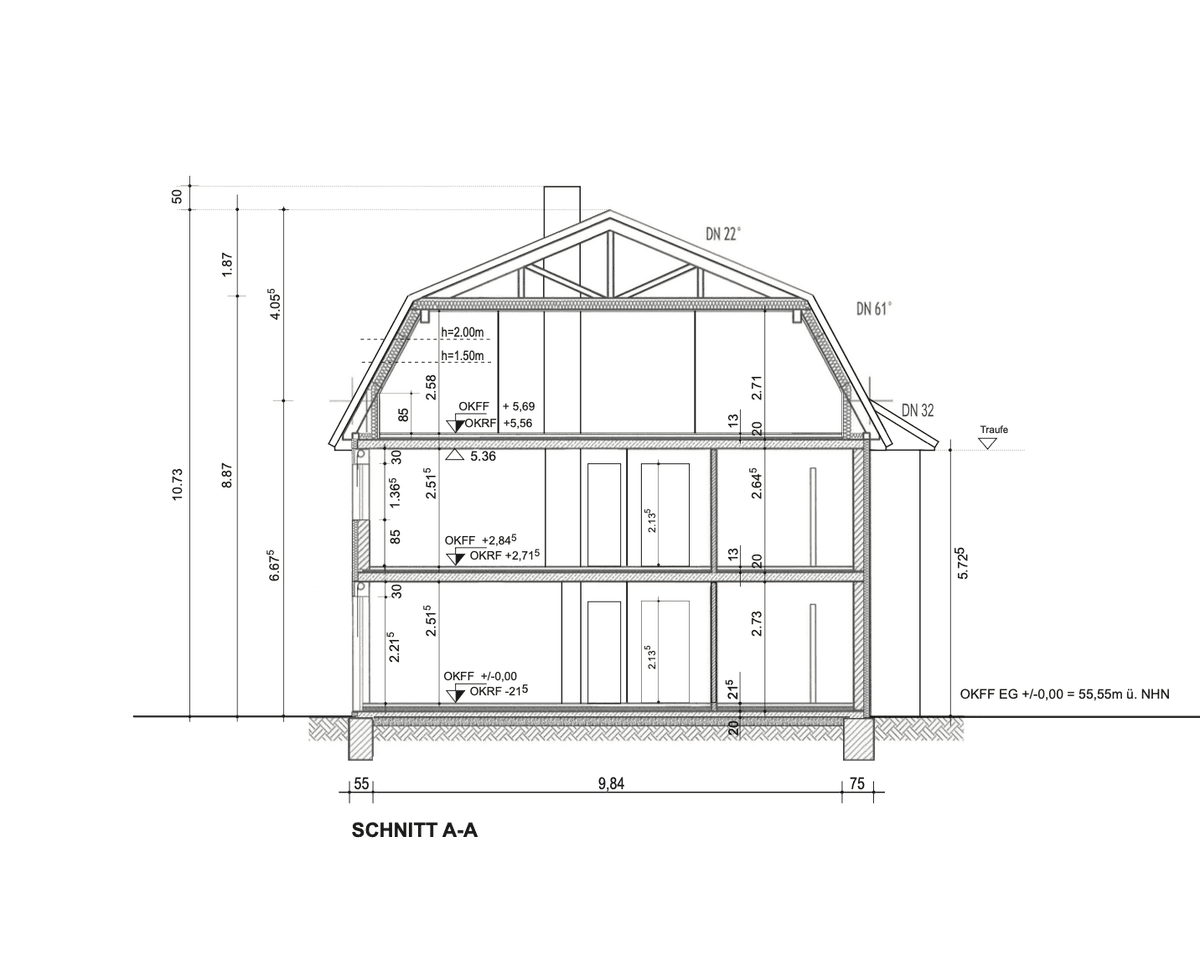 Grundriss Obergeschoss mit klarer Erschließung